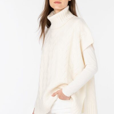 Best Kinross Cashmere Luxe Cable Cowl Popover