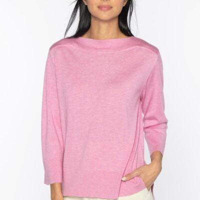 Clearance  Kinross Cashmere Hi Low Boatneck