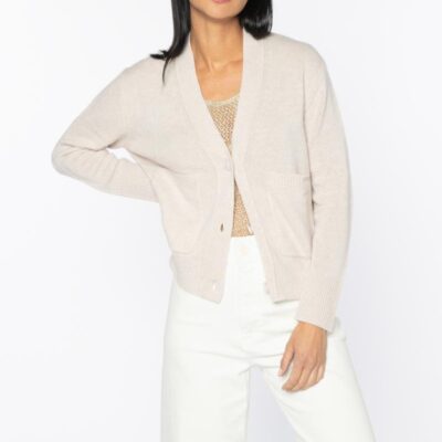 Best Kinross Cashmere Pocket Vee Cardigan