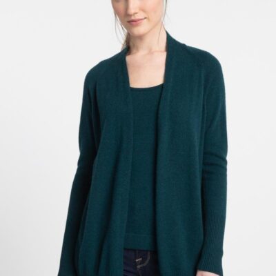 Clearance  Kinross Cashmere Rib Detail Cardigan