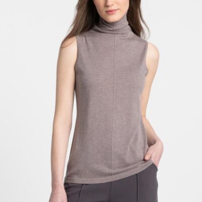 New Kinross Cashmere Seamed Funnel