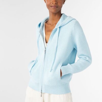 Best Kinross Cashmere Garter Zip Hoodie