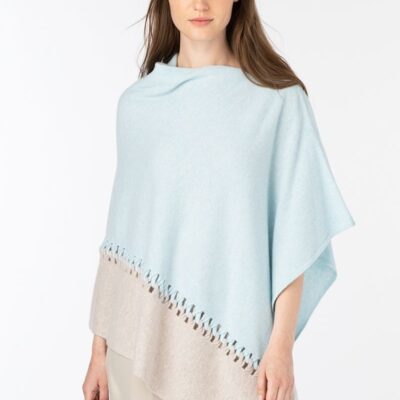 Clearance  Kinross Cashmere Twist Stitch Poncho