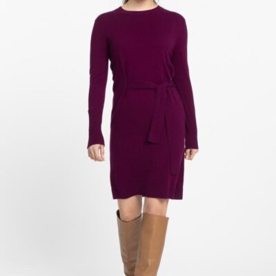 Clearance  Kinross Cashmere Waist Tie Dress