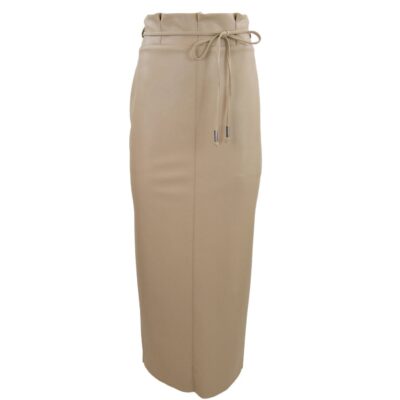 Wholesale THEO The Label Hera V-Leather Skirt Sand