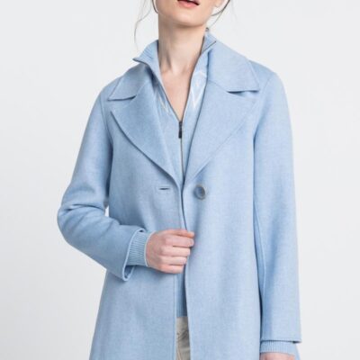 New Kinross Cashmere Swing Notch Collar Coat