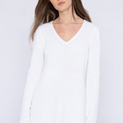 Clearance  Kinross Cashmere Easy Rib Vee