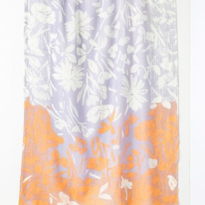 Clearance  Kinross Cashmere Dotted Daisies Print Scarf