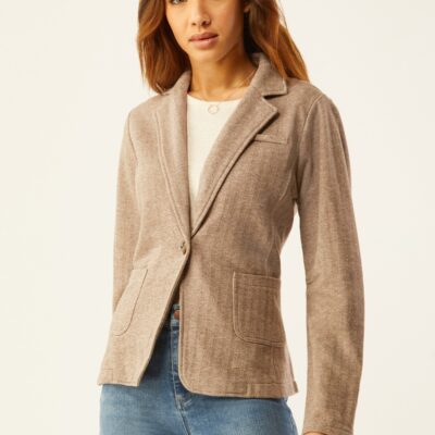 New Ecru Specialty Store Terry Blazer Heather Brown