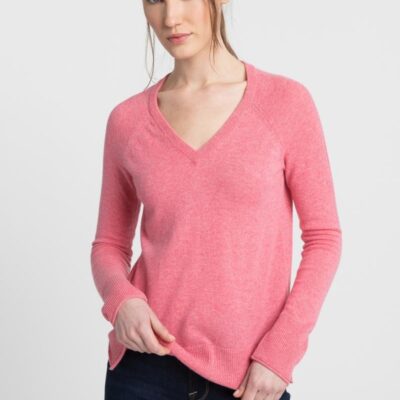 Hot Kinross Cashmere Raglan Vee