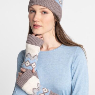 Online Kinross Cashmere Alpine Fingerless Gloves