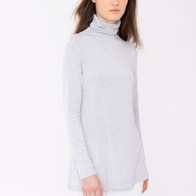 Wholesale Kinross Cashmere Bamboo Scrunch Neck Tunic