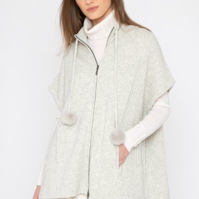 Wholesale Kinross Cashmere Oversized Zip Mock Cardigan