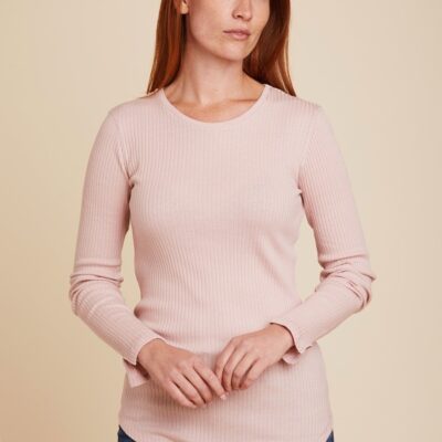 Wholesale Majestic Filatures Stretch Cashmere Rib L/S Crewneck